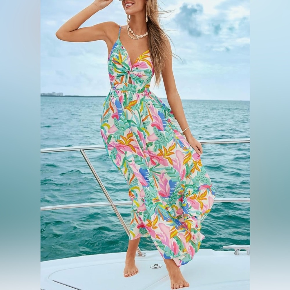 Cupshe Floral Sundress- Worn One Time!! - Picture 12 of 16